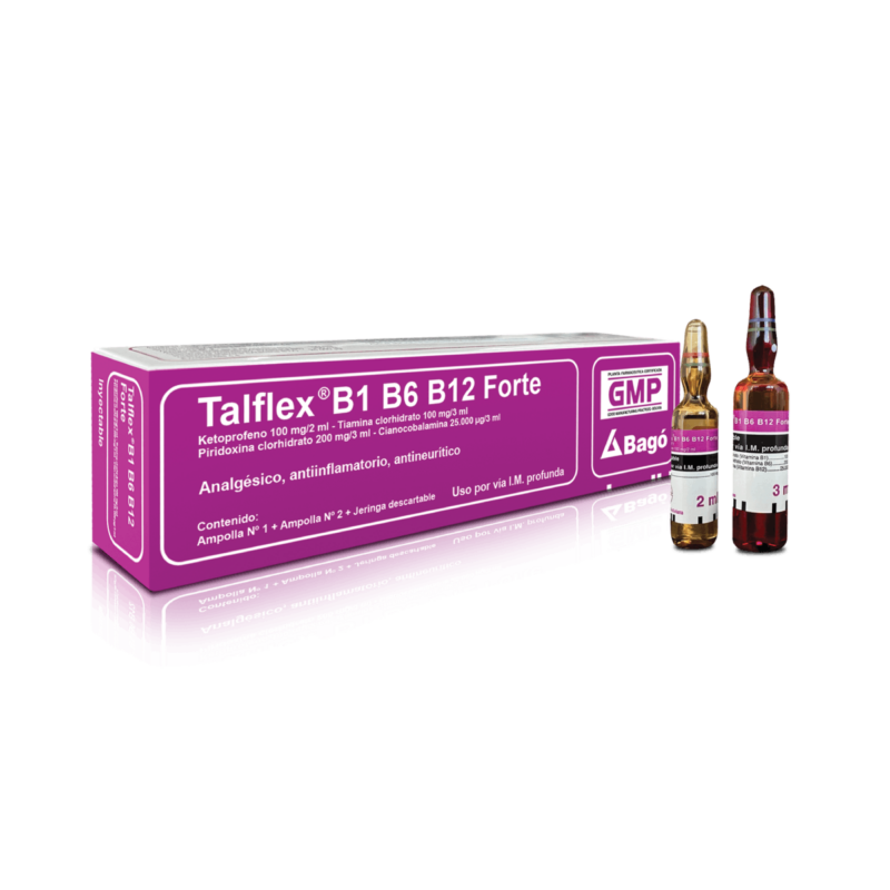 Talflex B1 B6 B12 Forte – Inyectable – Laboratorios Bagó de Bolivia