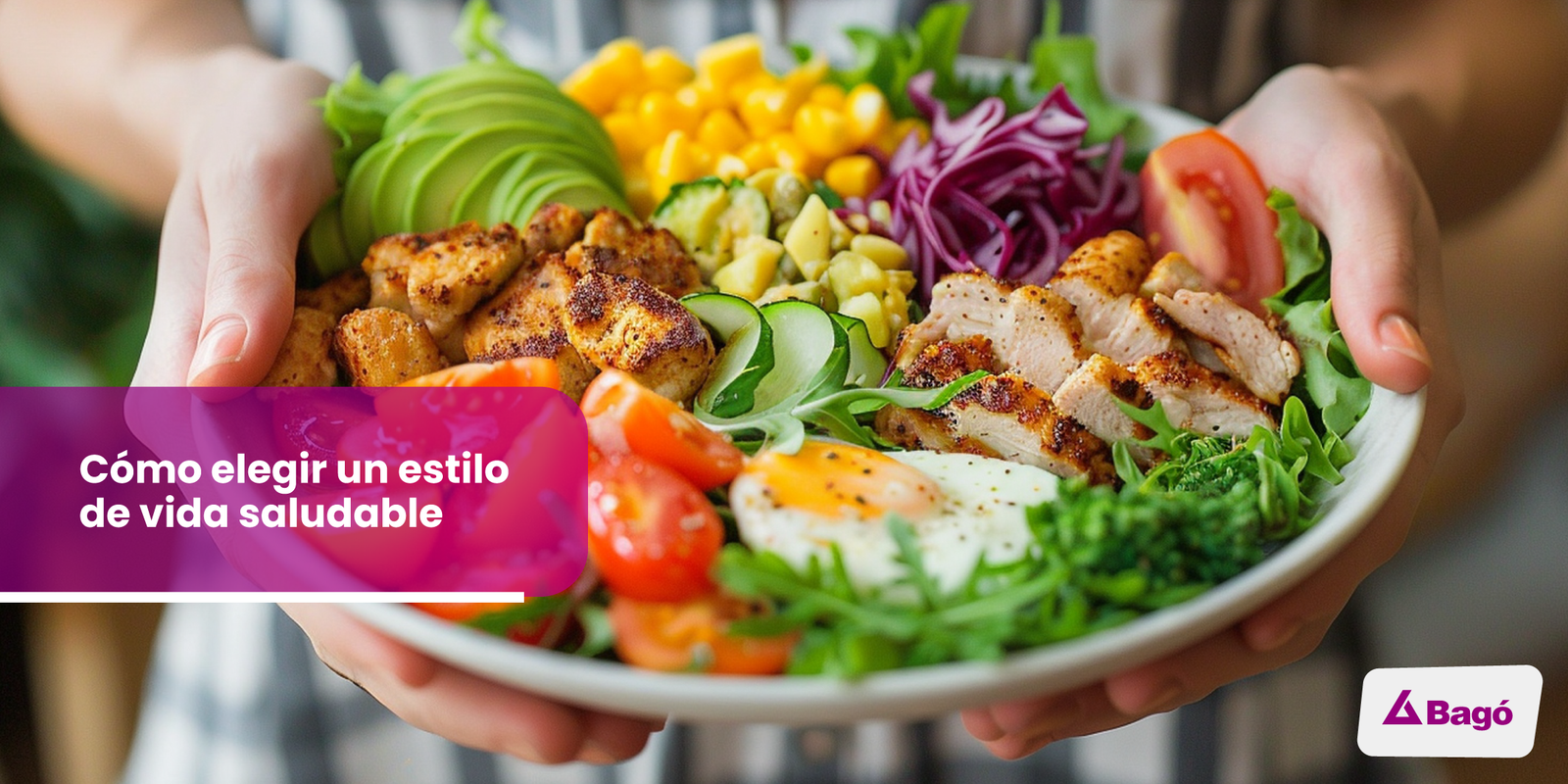 Plato con comida saludable, diferentes verduras, huevo y proteína animal